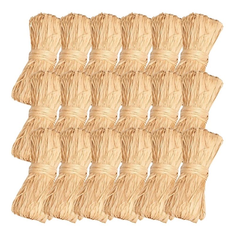 Natural Florist Supply - AB47-For Wrapping Decoration Raffia Straw Natural