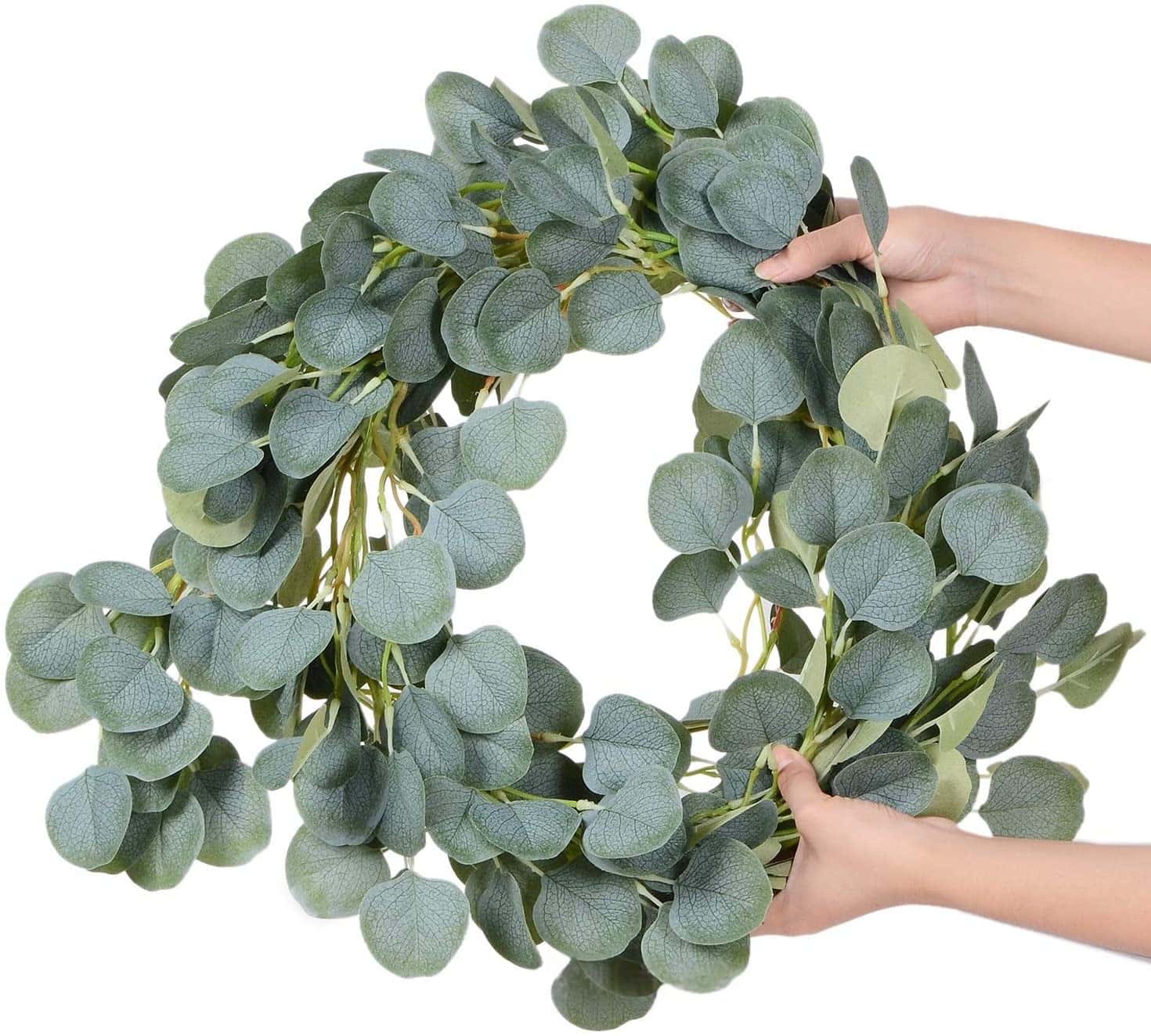Eucalyptus Preserved - 180cm Artificial Garland Eucalyptus Ivy Money