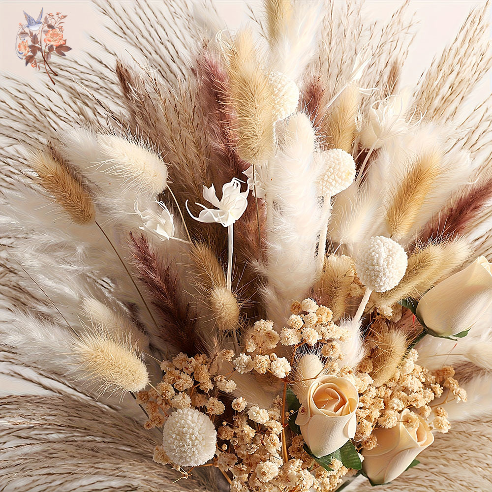 80Pcs Artificial Dried Flowers - Dried Flower Bunch recension och pris