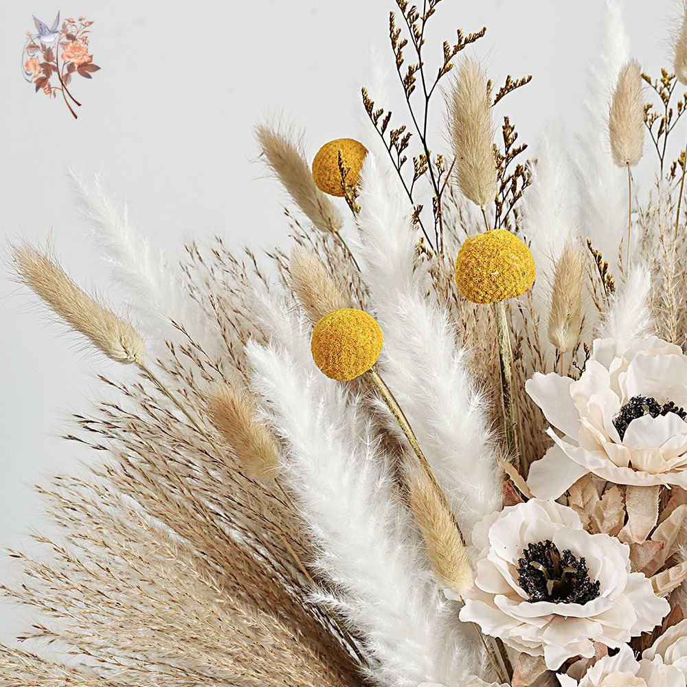 55Pcs Artificial Flower Bouque - Dried Flower Bunch recension och pris
