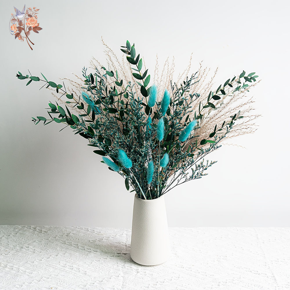 Blue Natural Dried Flowers Pam - Dried Flower Bunch recension och pris