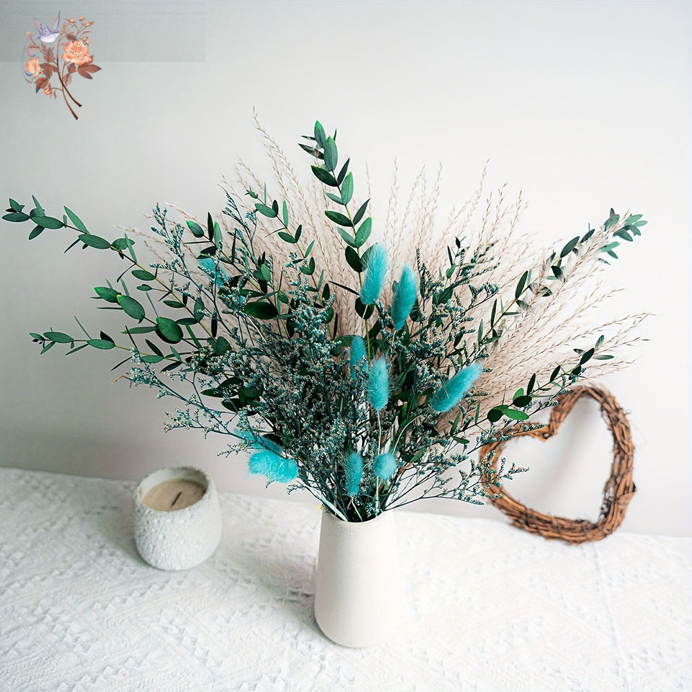 Blue Natural Dried Flowers Pam - Dried Flower Bunch recension och pris