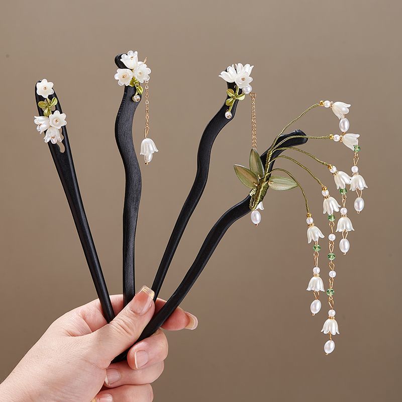 Wooden Flower Hairpin Vintage  - Florist Supplies recension och pris