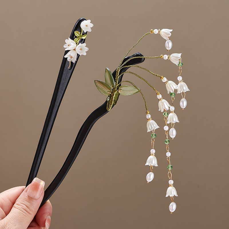 Wooden Flower Hairpin Vintage  - Florist Supplies recension och pris