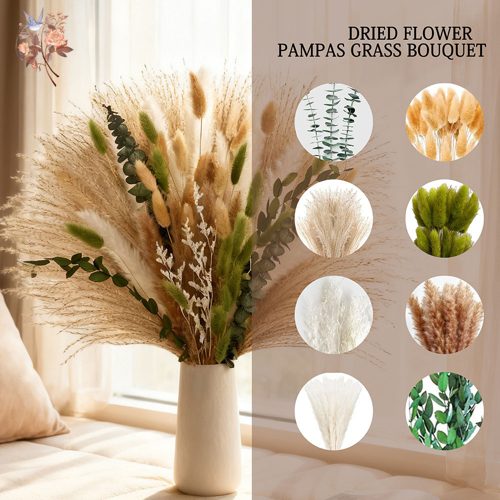 85PCS Natural Dried Flowers Pa - Dried Flower Bunch recension och pris