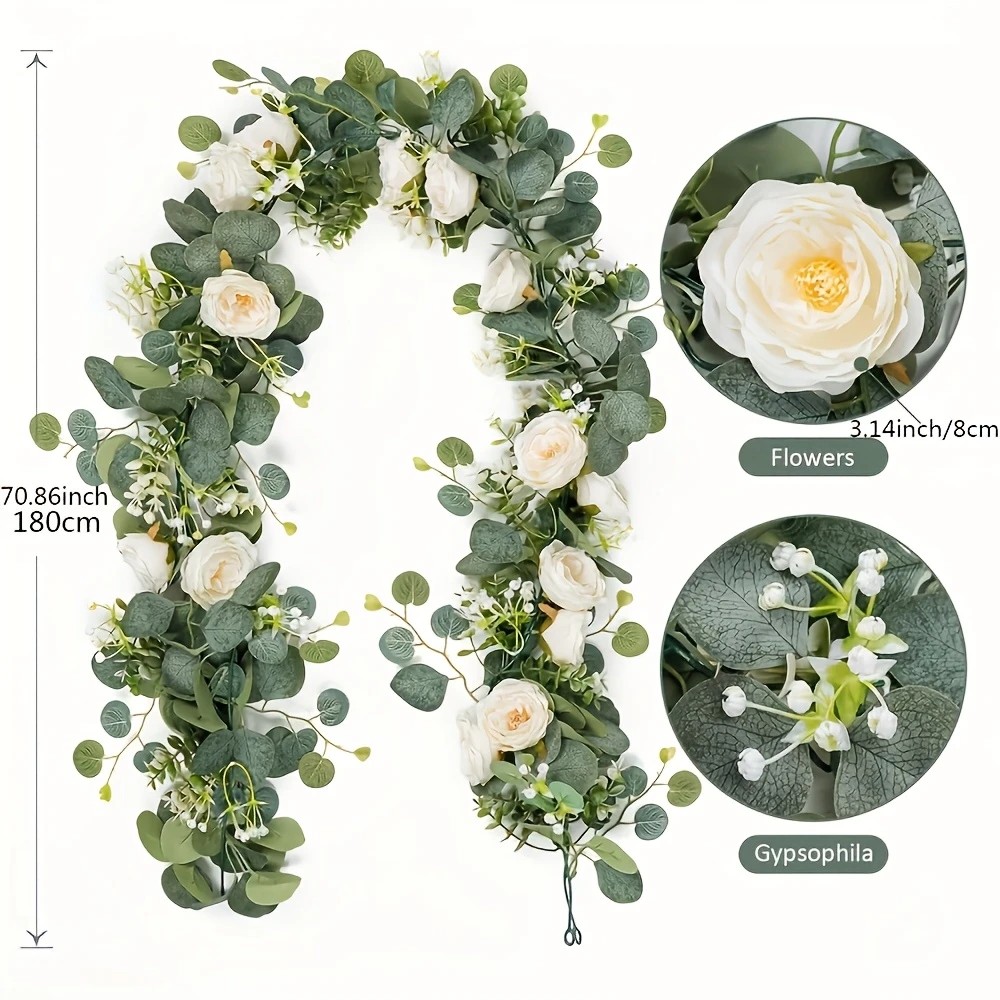 70inch Eucalyptus and Rose Gar - Eucalyptus Preserved recension och pris