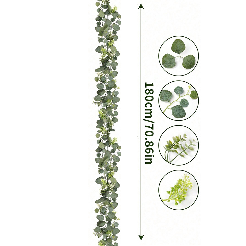 Artificial Eucalyptus Garland  - Eucalyptus Preserved recension och pris