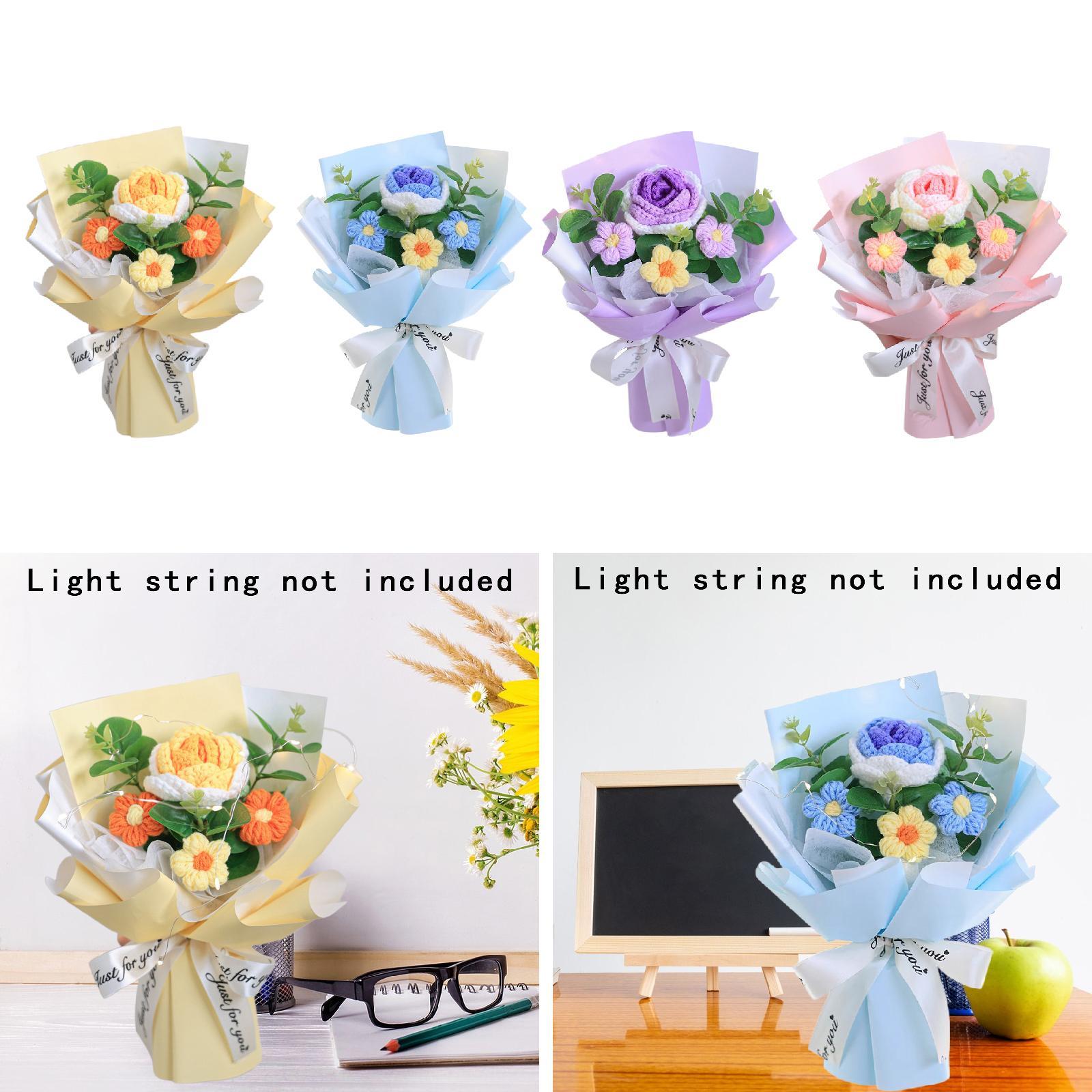 Crochet Flower Bouquet Artific - Eucalyptus Preserved recension och pris