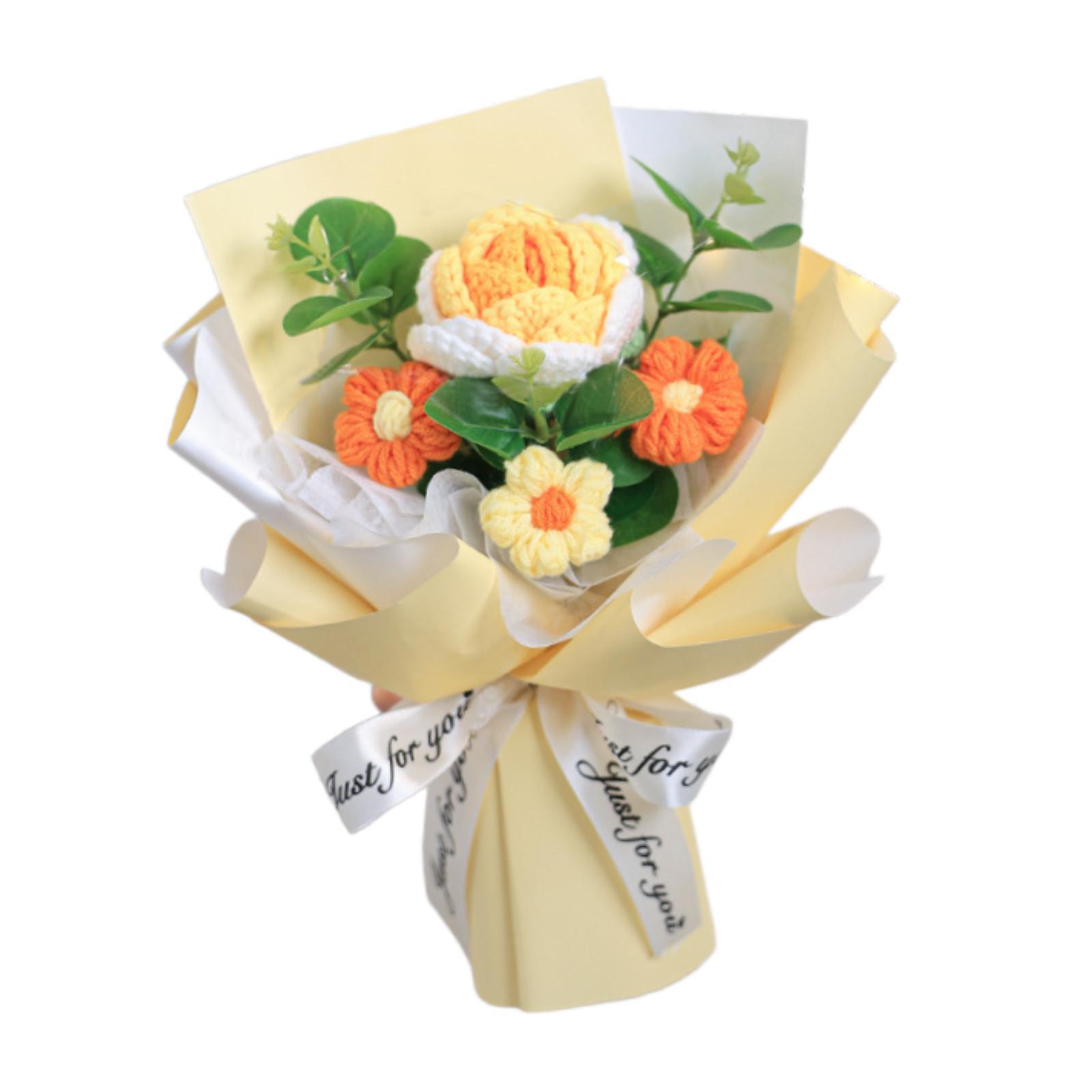 Crochet Flower Bouquet Artific - Eucalyptus Preserved recension och pris