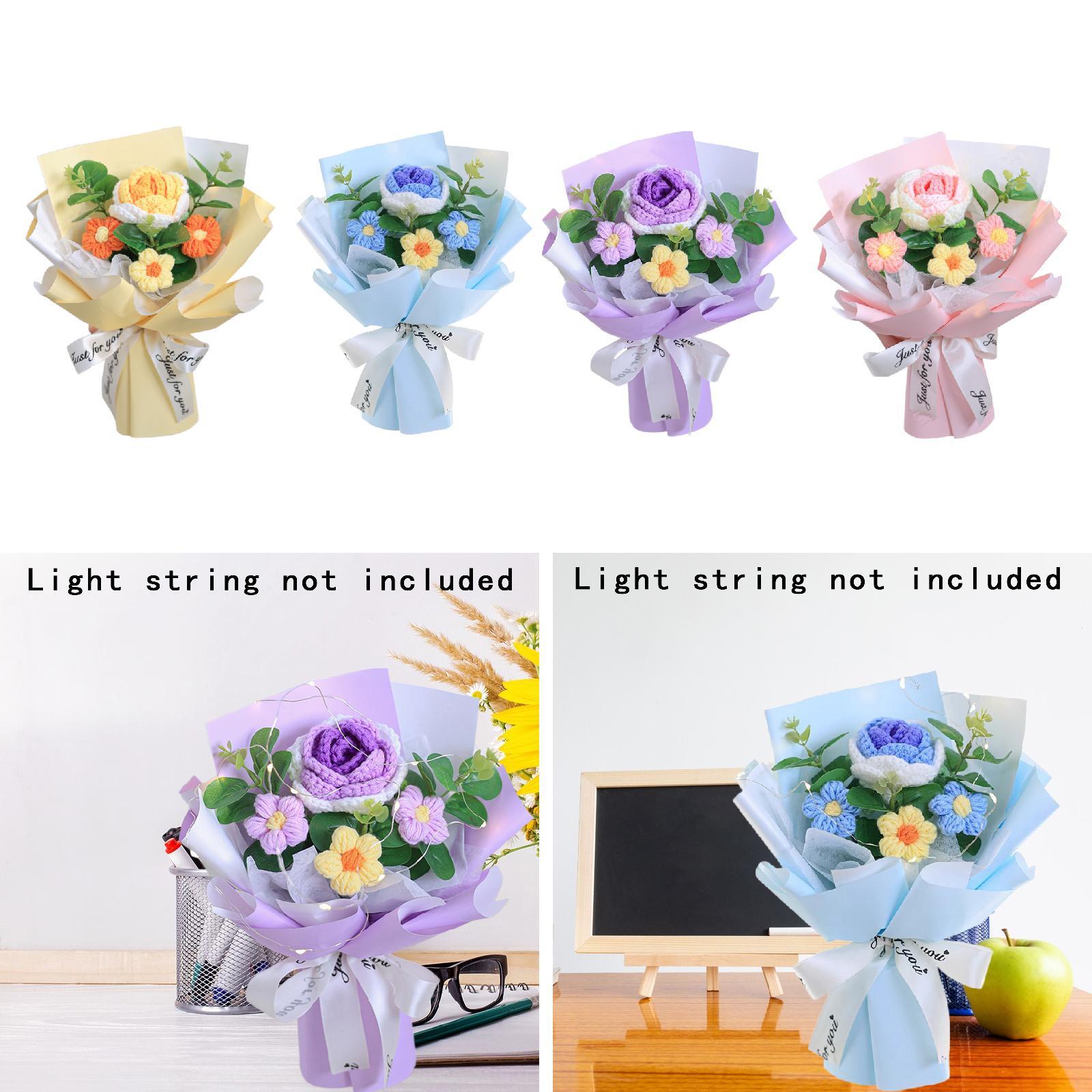 Crochet Flower Bouquet Artific - Eucalyptus Preserved recension och pris