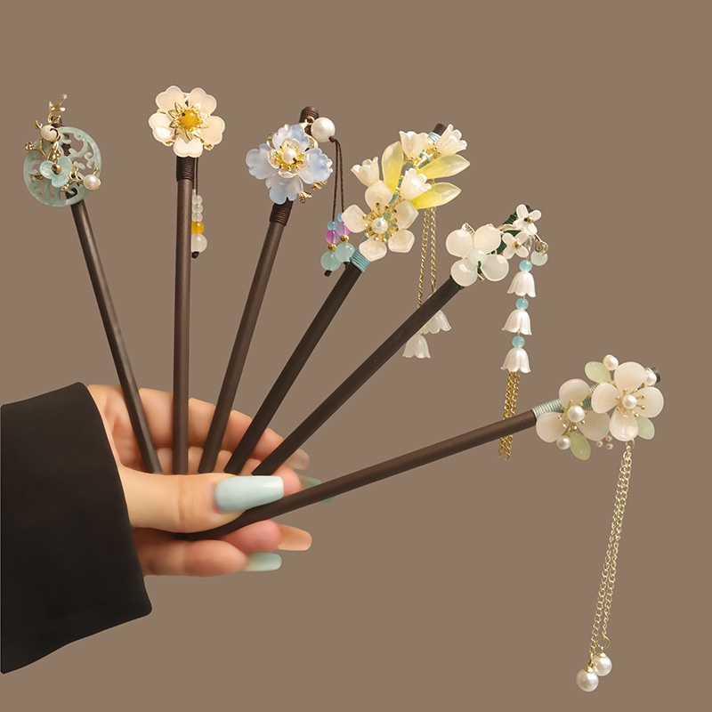 Flower Tassel Pearl Hair Stick - Florist Supplies recension och pris
