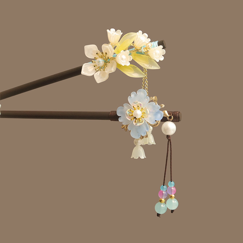 Flower Tassel Pearl Hair Stick - Florist Supplies recension och pris